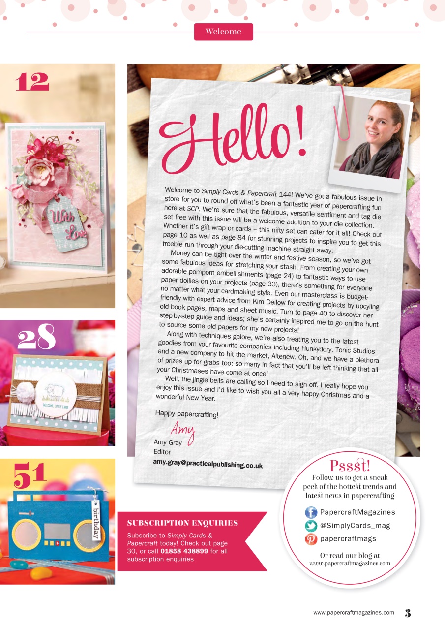 Simply Cards & Papercraft Preview Pages