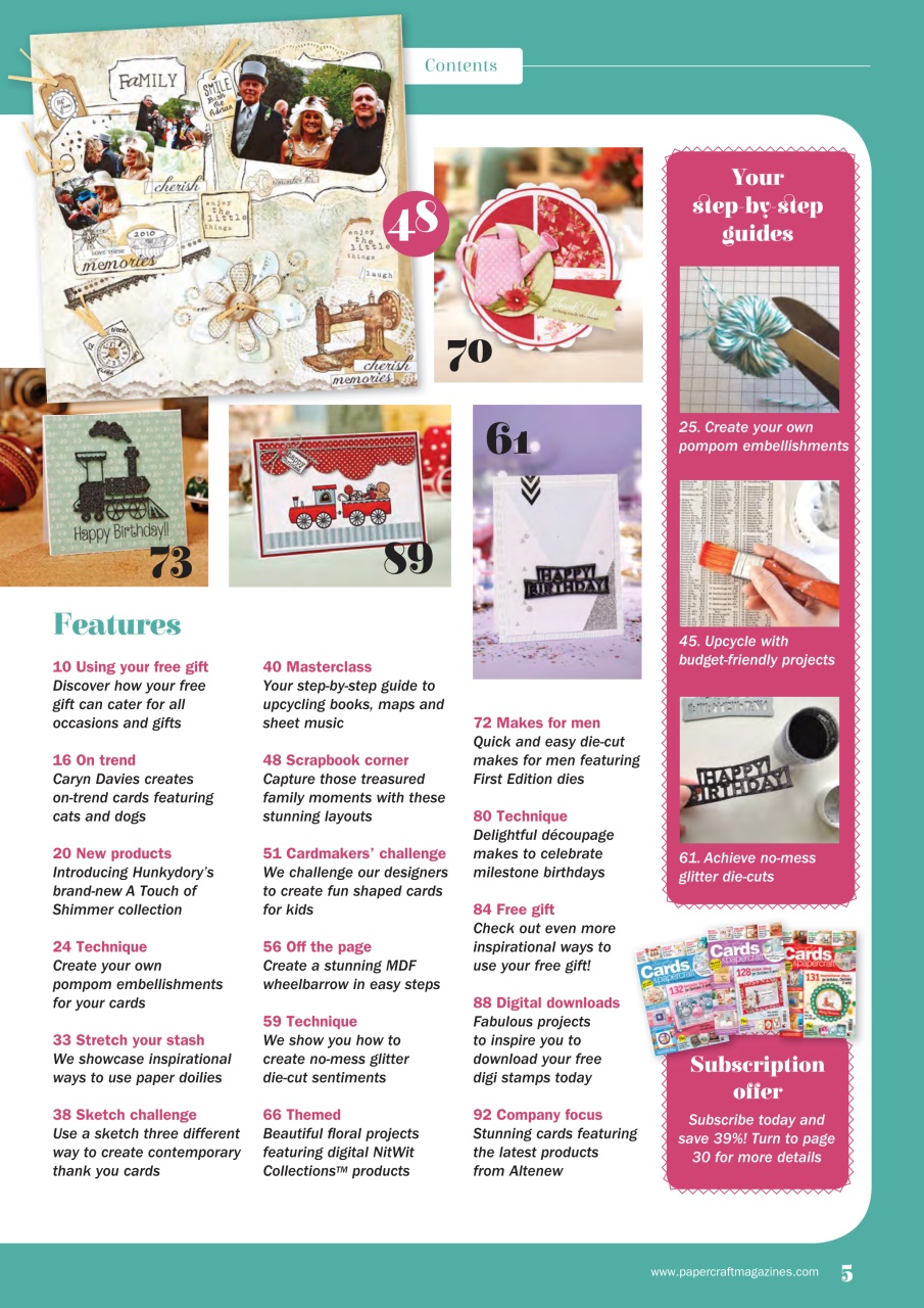 Simply Cards & Papercraft Preview Pages