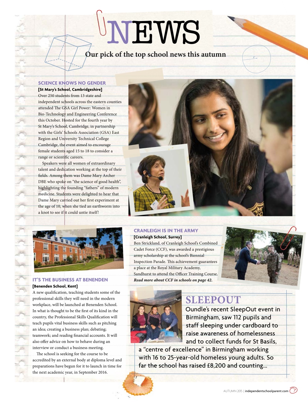 Independent School Parent Preview Pages
