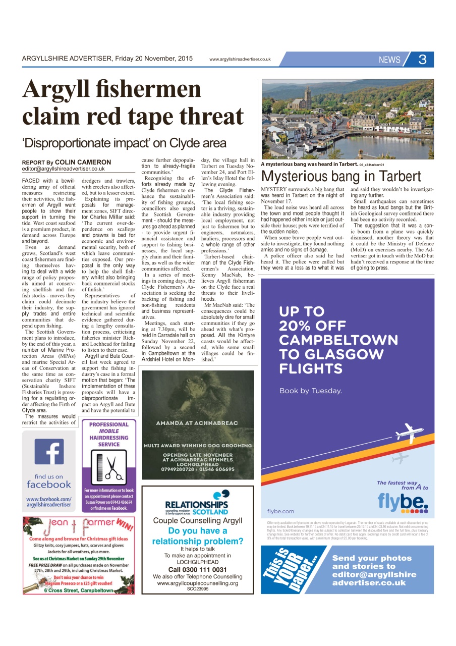 Argyllshire Advertiser Preview Pages