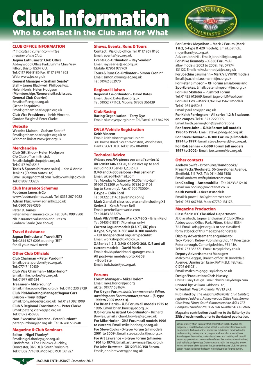 Jaguar Enthusiast Preview Pages