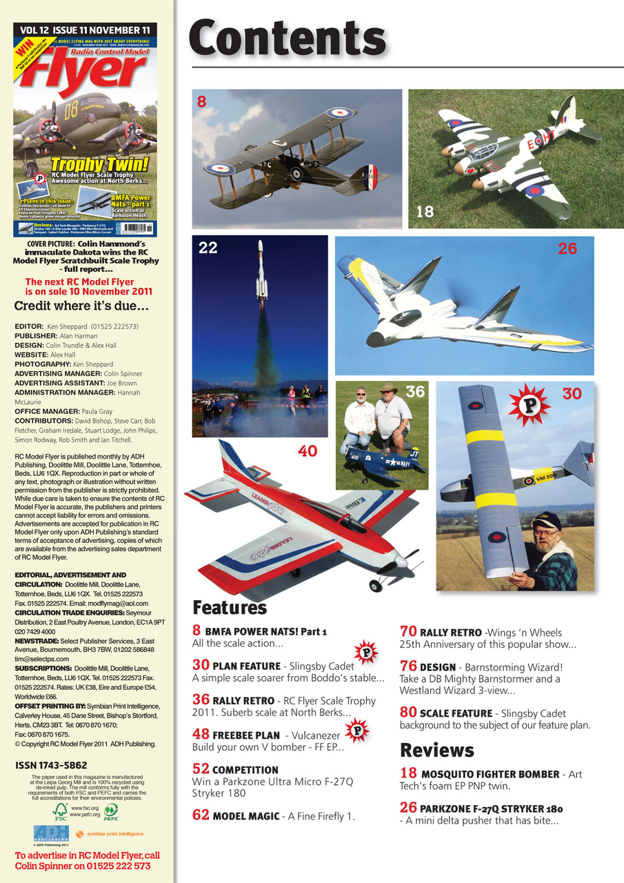 Radio Control Model Flyer Preview Pages