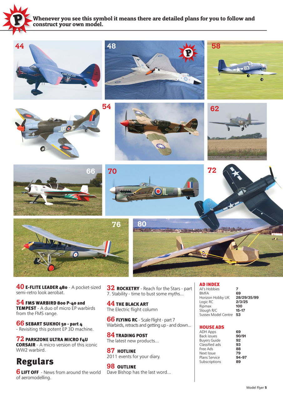 Radio Control Model Flyer Preview Pages