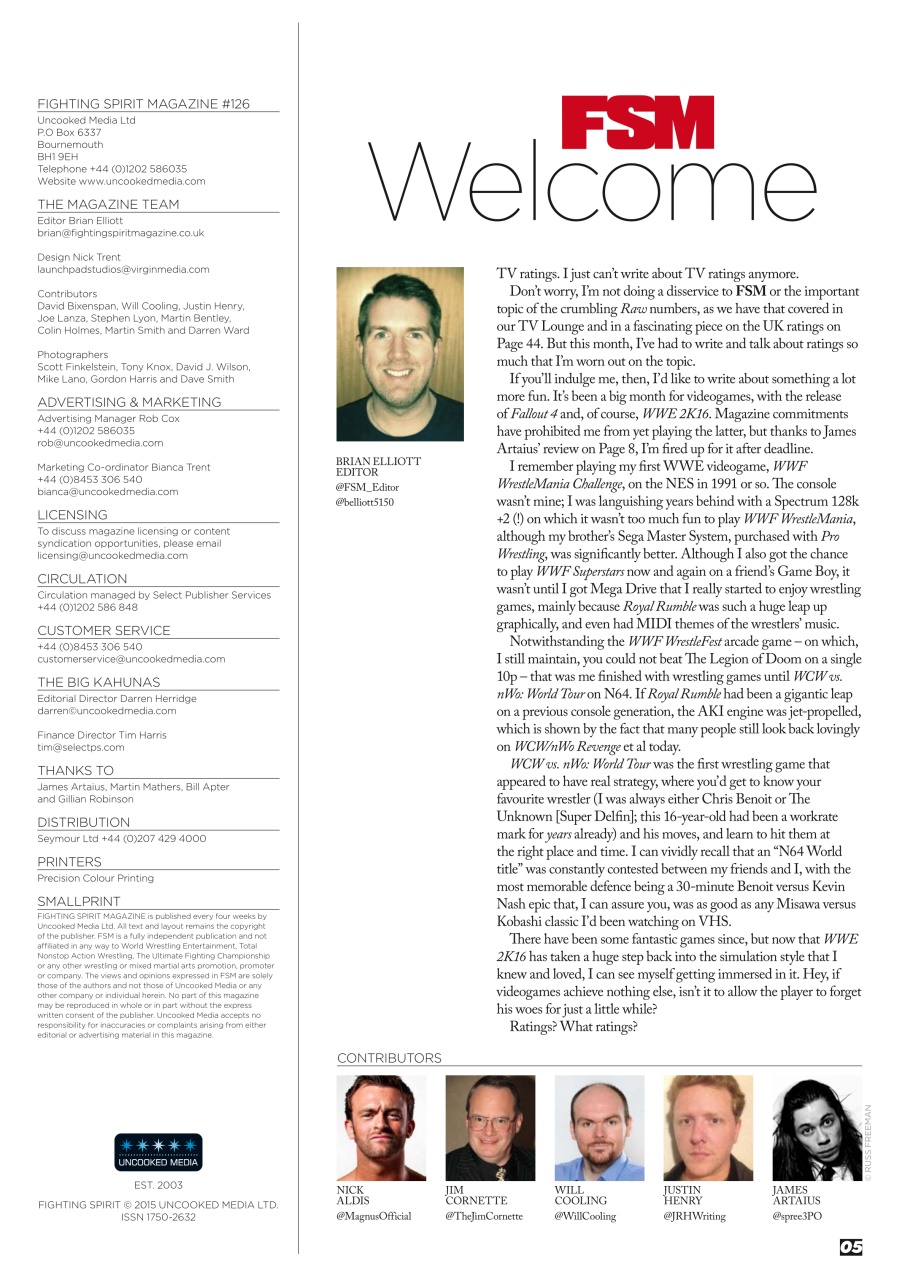 Wrestletalk Magazine Preview Pages