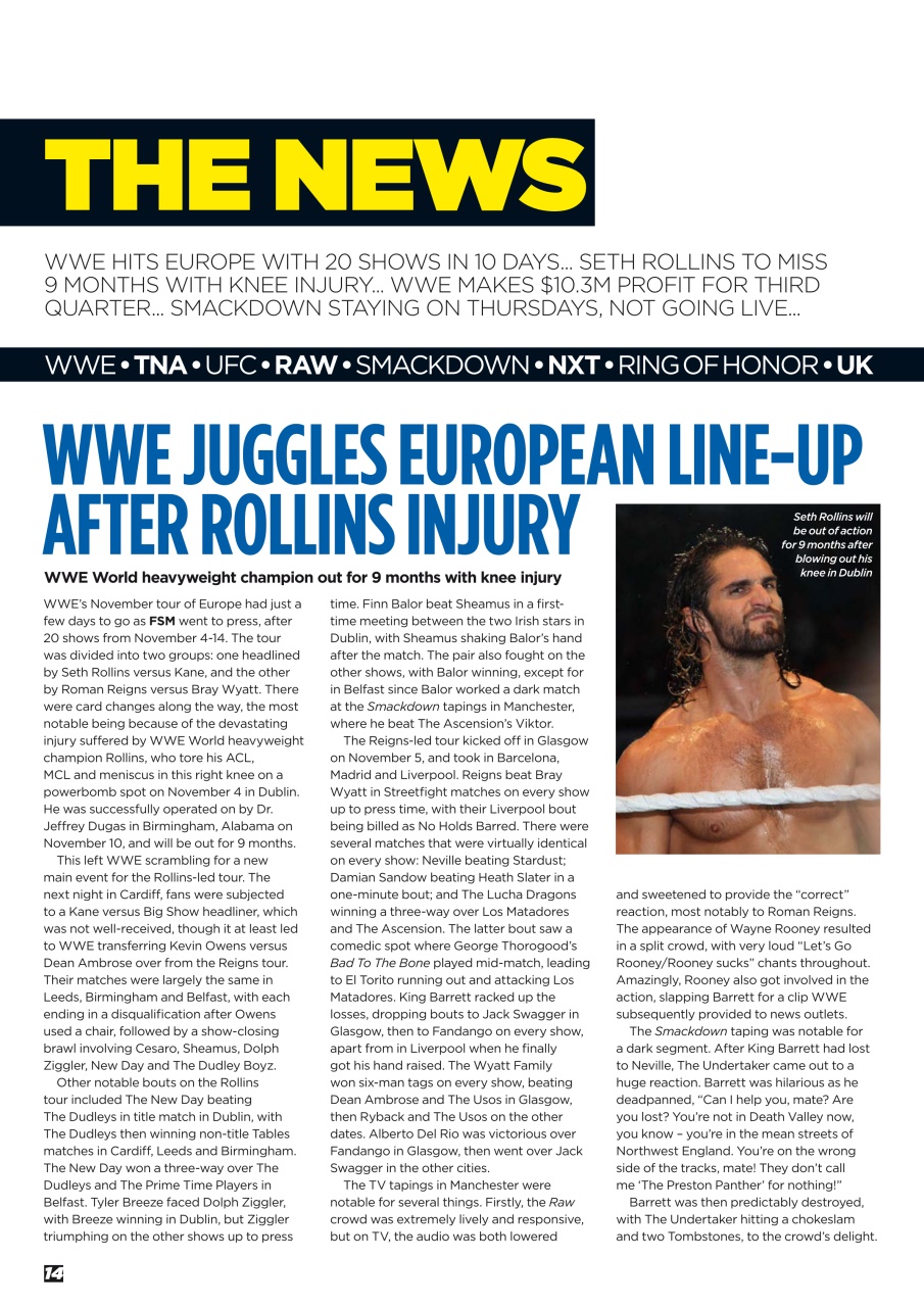 Wrestletalk Magazine Preview Pages