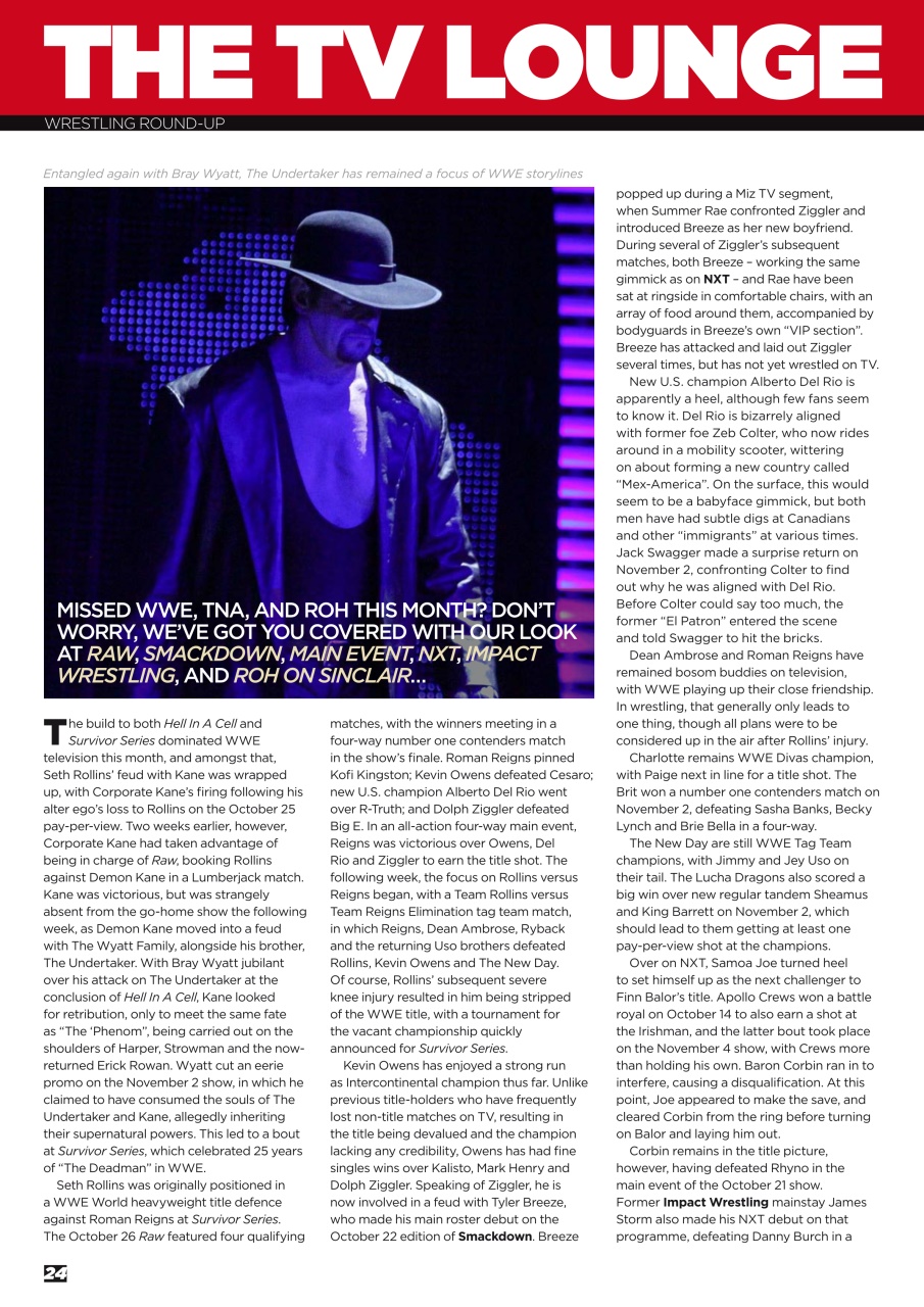 Wrestletalk Magazine Preview Pages