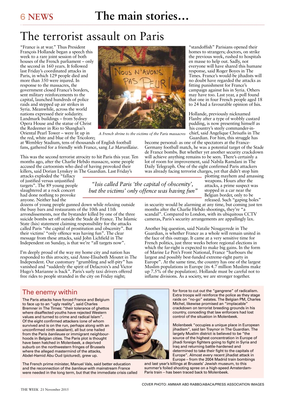 The Week Preview Pages