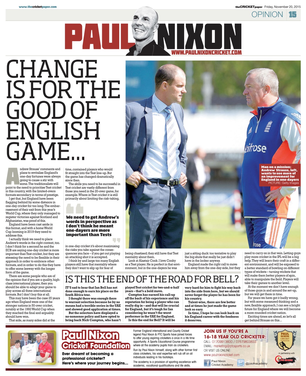 The Cricket Paper Preview Pages