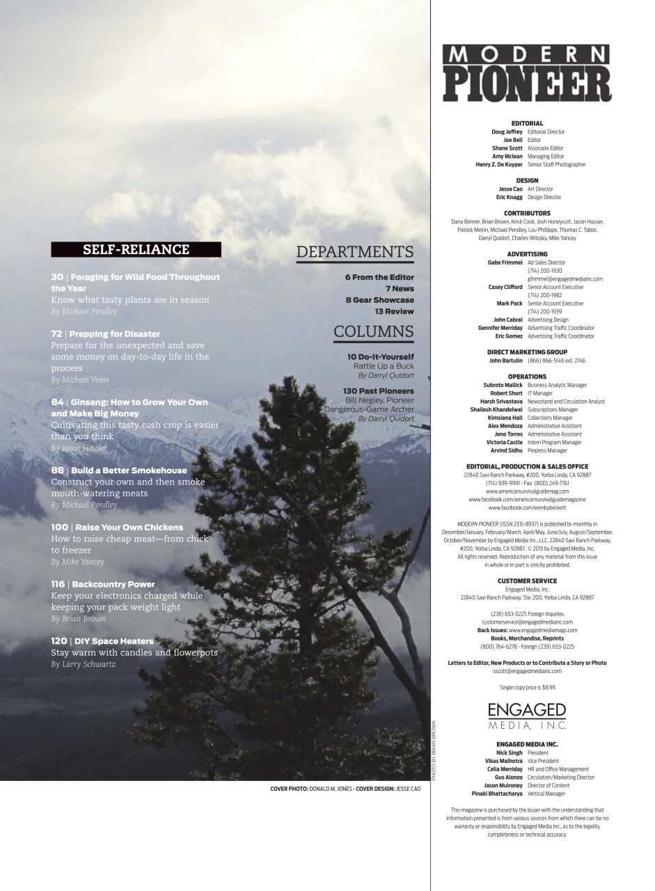 Modern Pioneer Preview Pages