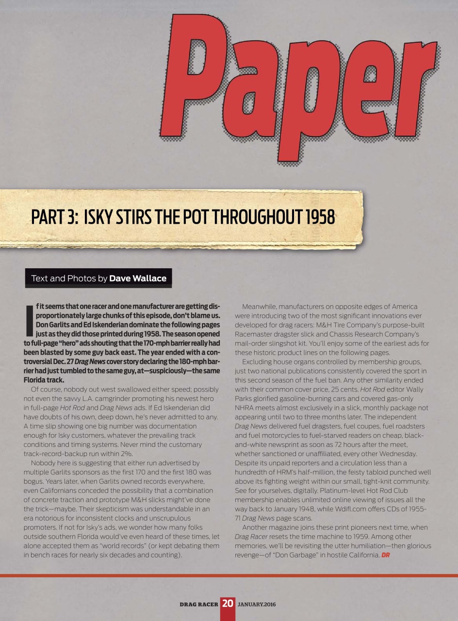 Drag Racer Preview Pages