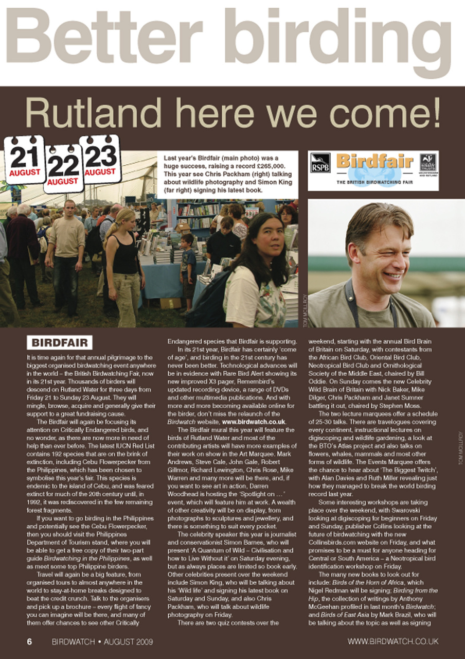 Birdwatch Magazine Preview Pages