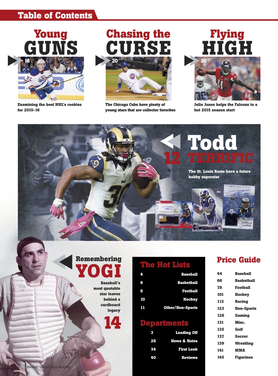 Sports Card Monthly Magazine Preview Pages