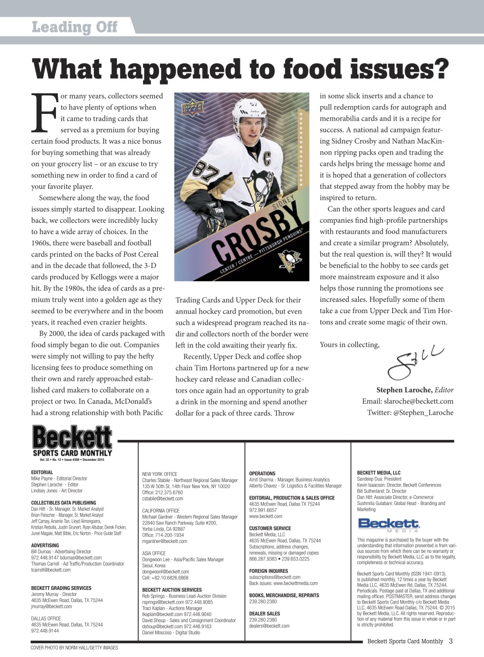Sports Card Monthly Magazine Preview Pages