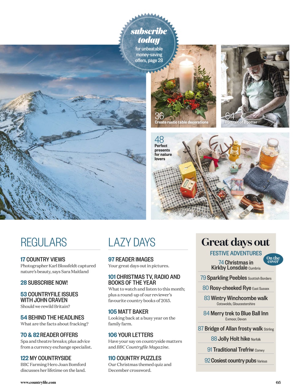BBC Countryfile Magazine Preview Pages
