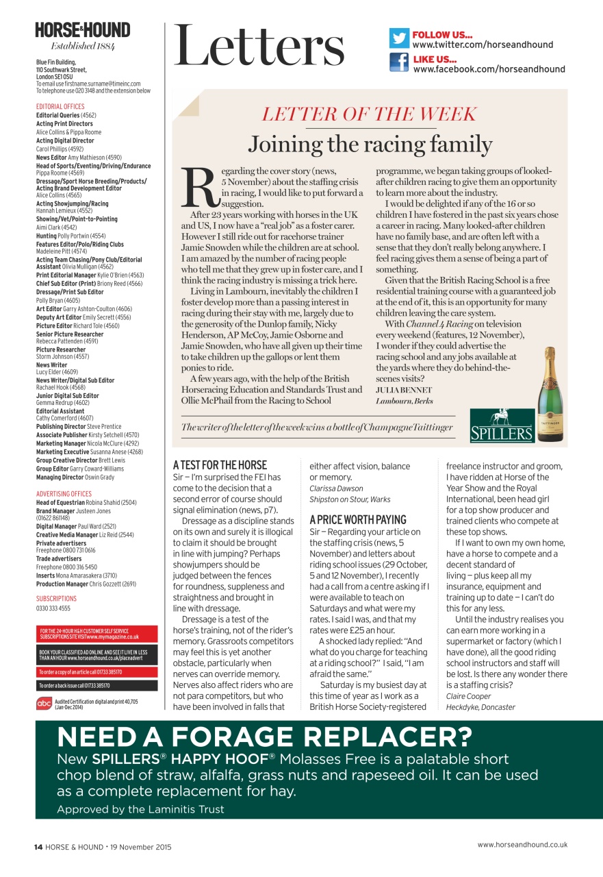 Horse & Hound Preview Pages