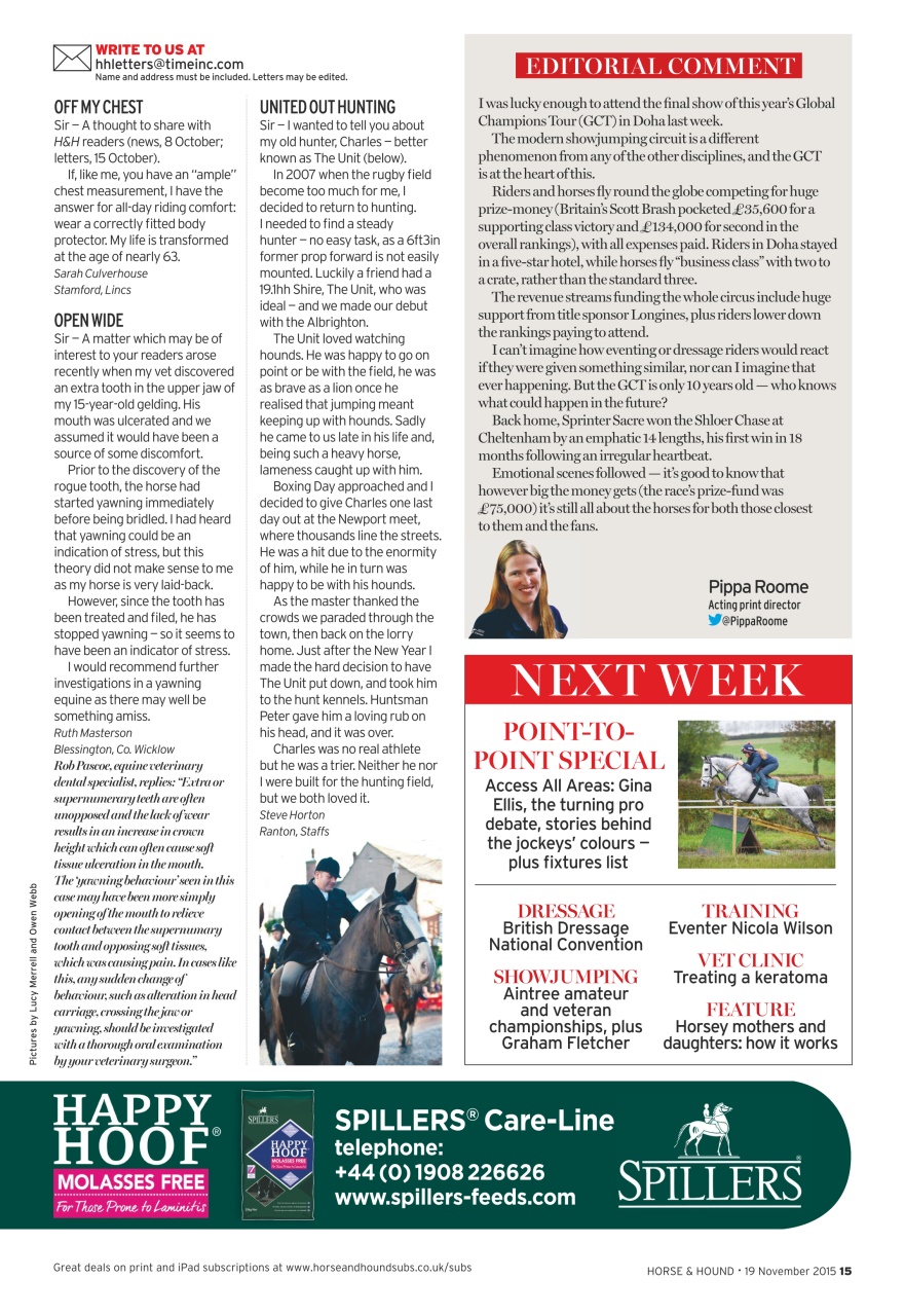 Horse & Hound Preview Pages