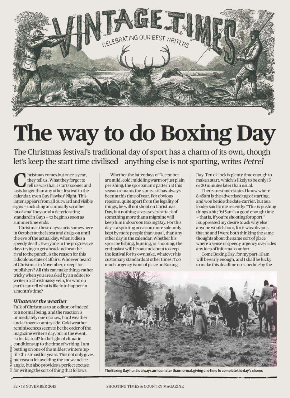Shooting Times & Country Preview Pages