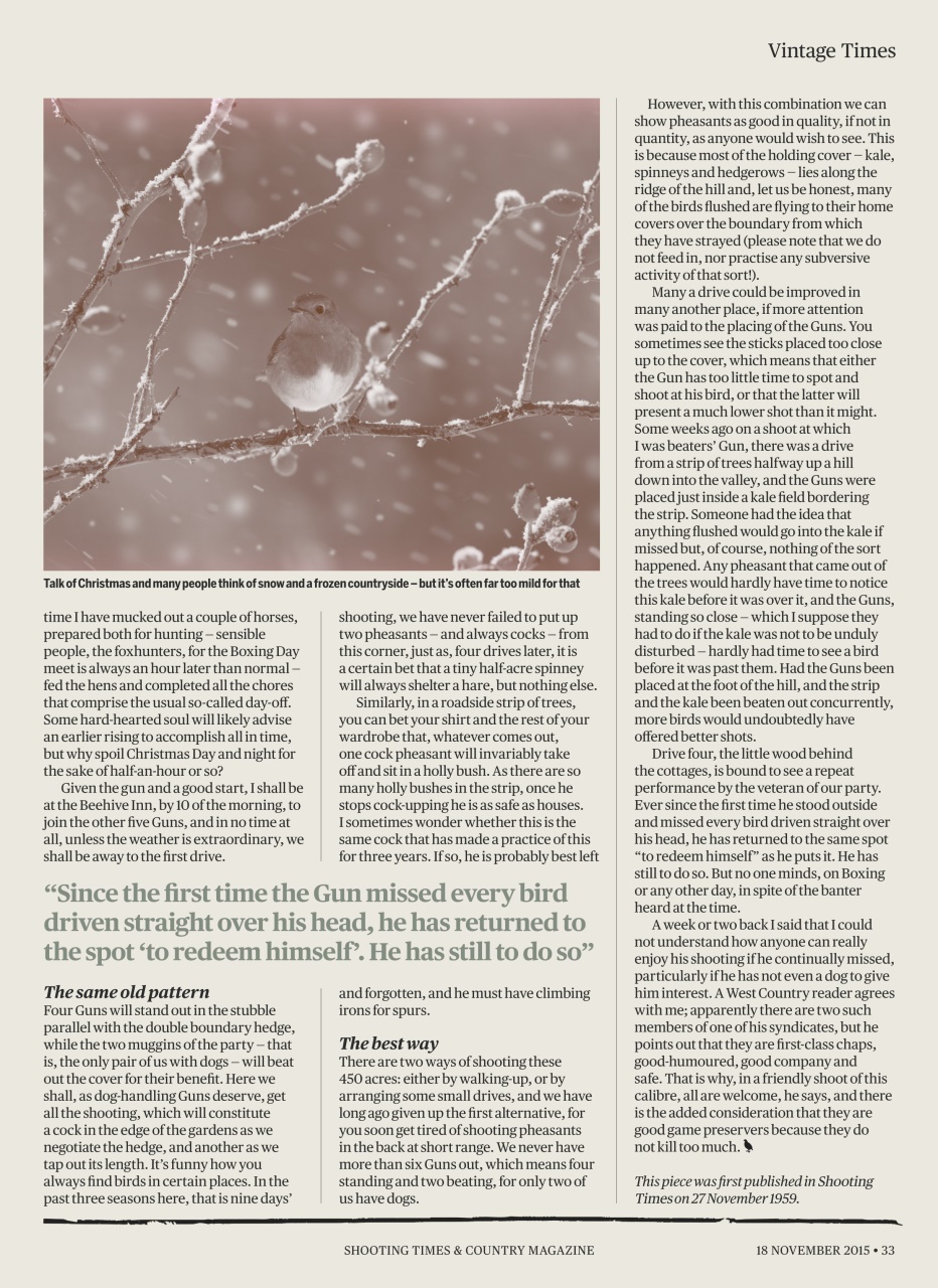 Shooting Times & Country Preview Pages