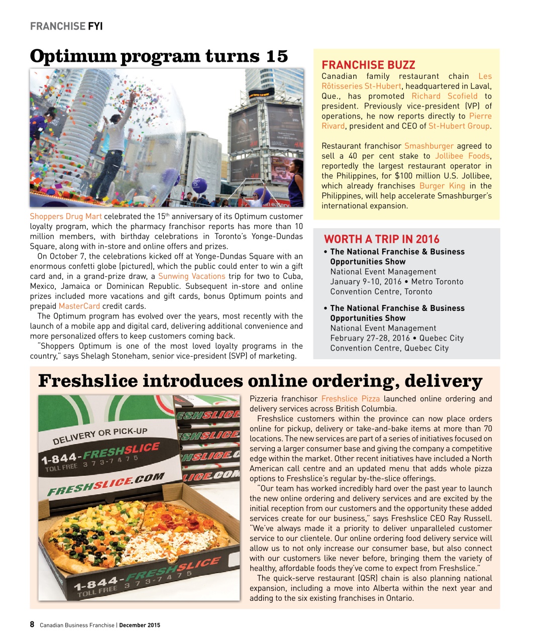 Canadian Business Franchise Preview Pages