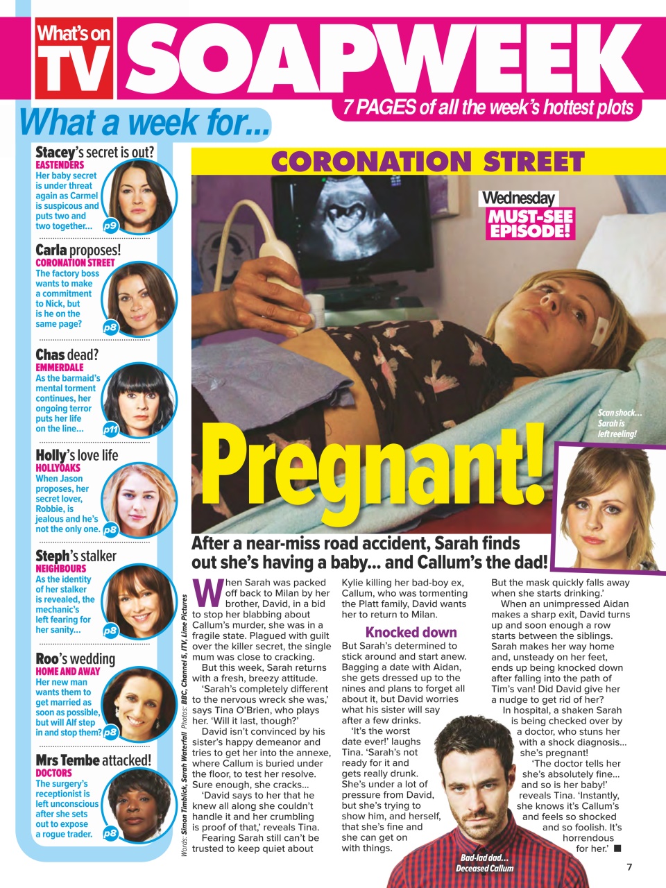 What's on TV Preview Pages