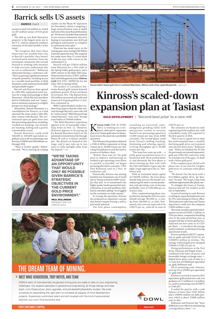 The Northern Miner Preview Pages