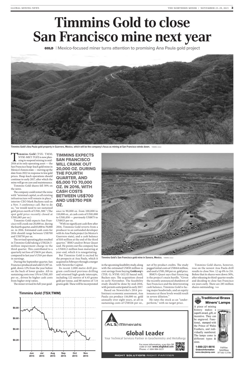 The Northern Miner Preview Pages