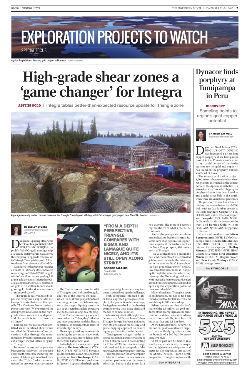 The Northern Miner Preview Pages