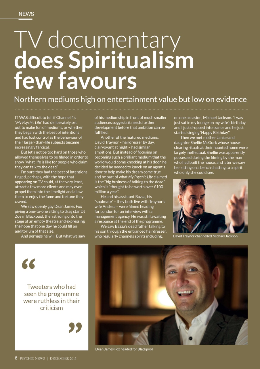 Psychic News Preview Pages