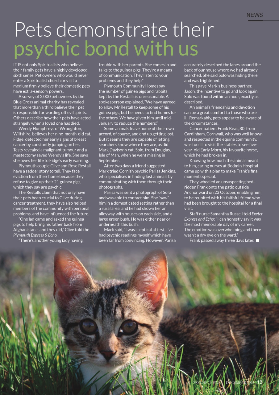 Psychic News Preview Pages