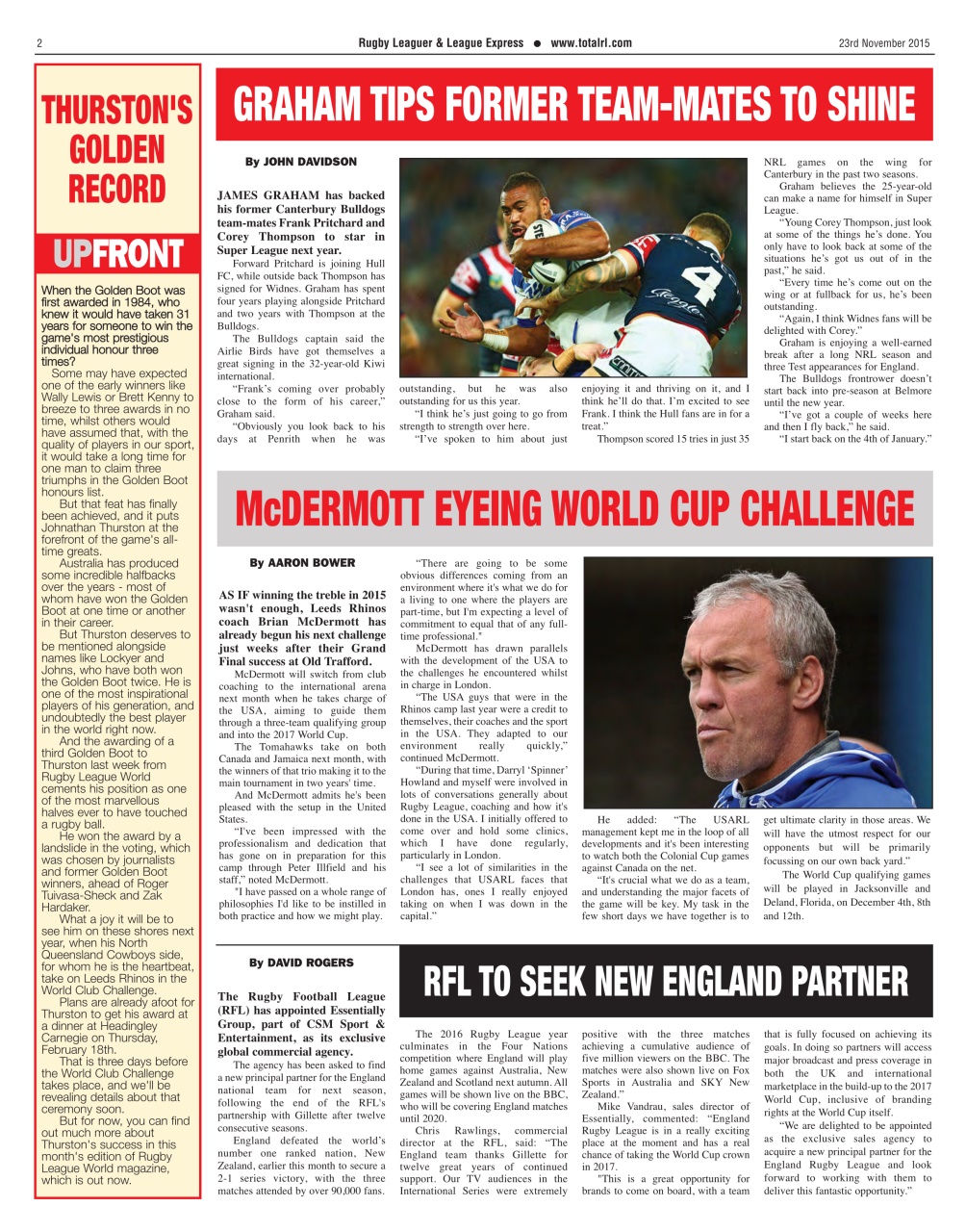 League Express Preview Pages