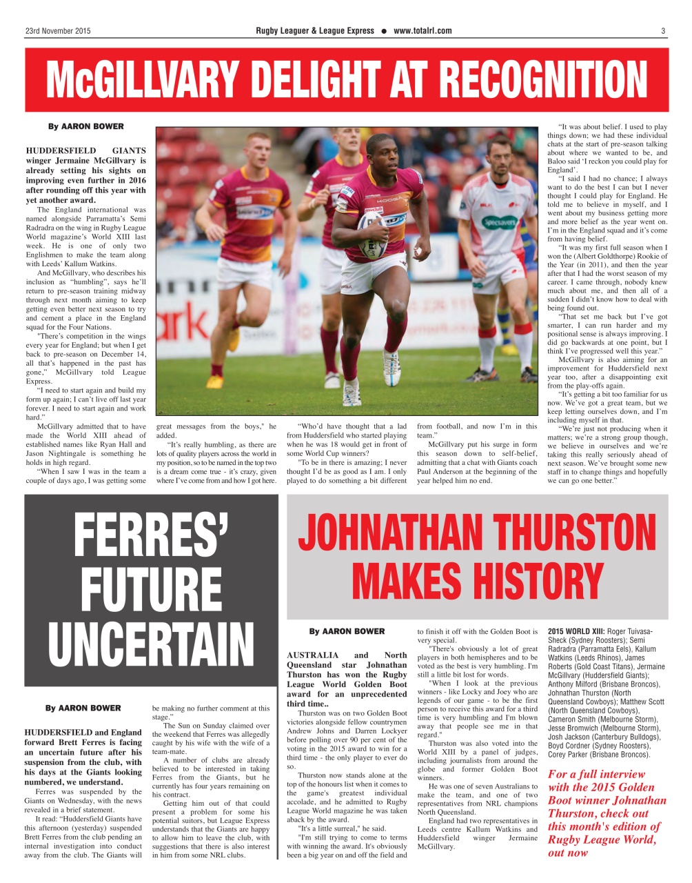 League Express Preview Pages