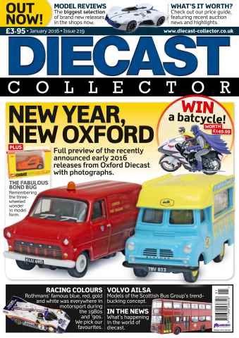 Diecast Collector issue January 2016 - OXFORD DIECAST EARLY 2016 RELEASES