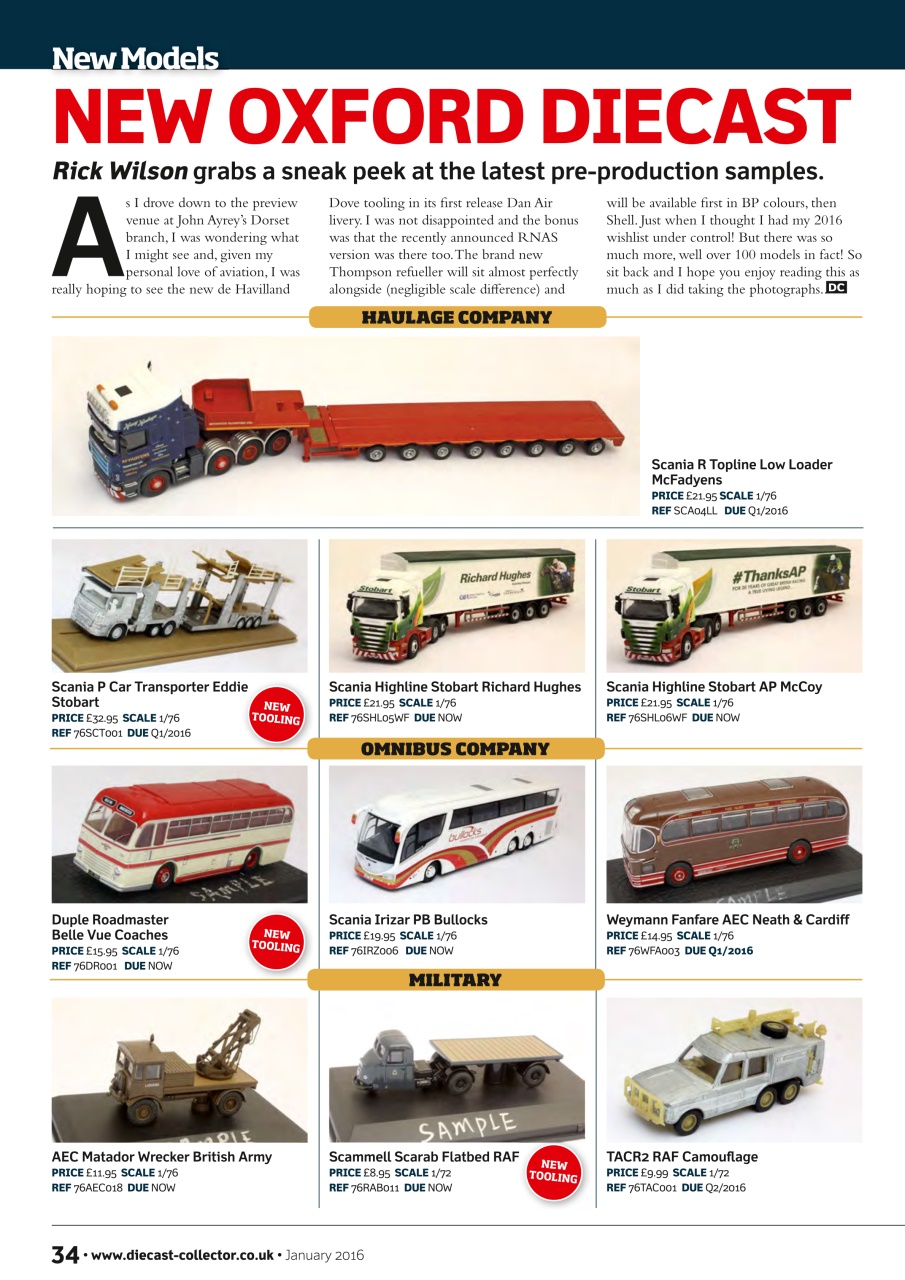 Diecast Collector Preview Pages