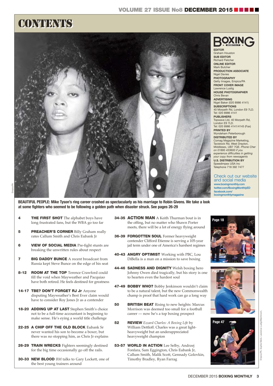 Boxing Monthly Preview Pages