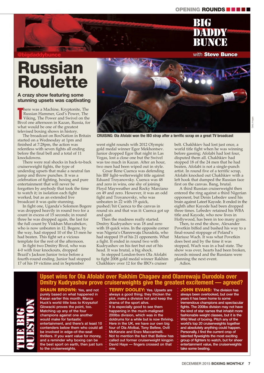 Boxing Monthly Preview Pages