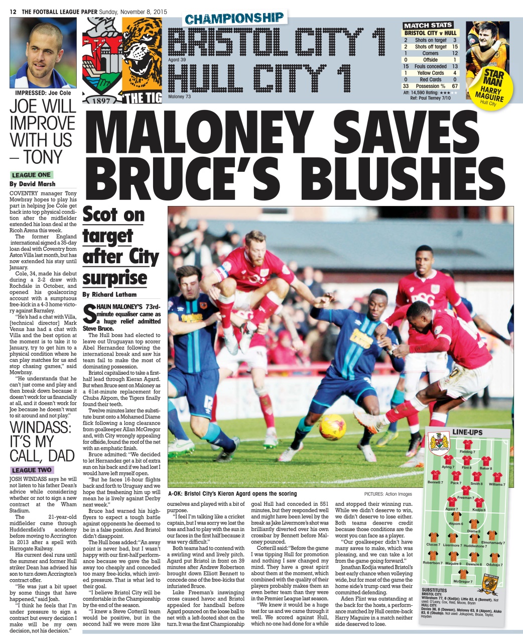 The Football League Paper Preview Pages