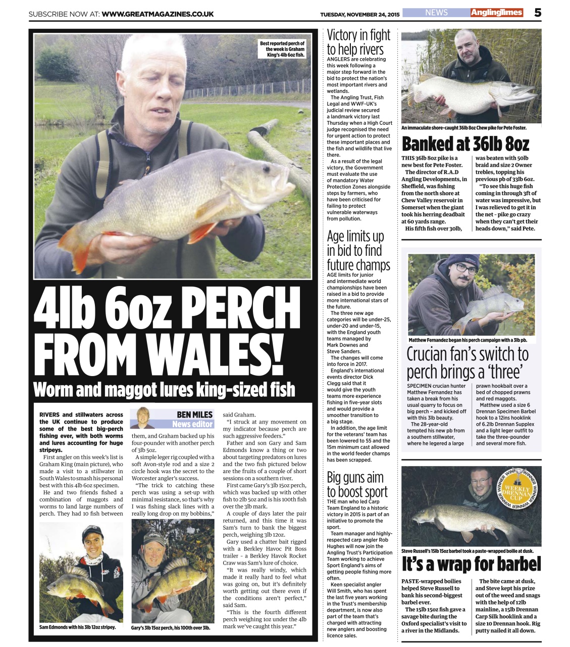 Angling Times Preview Pages
