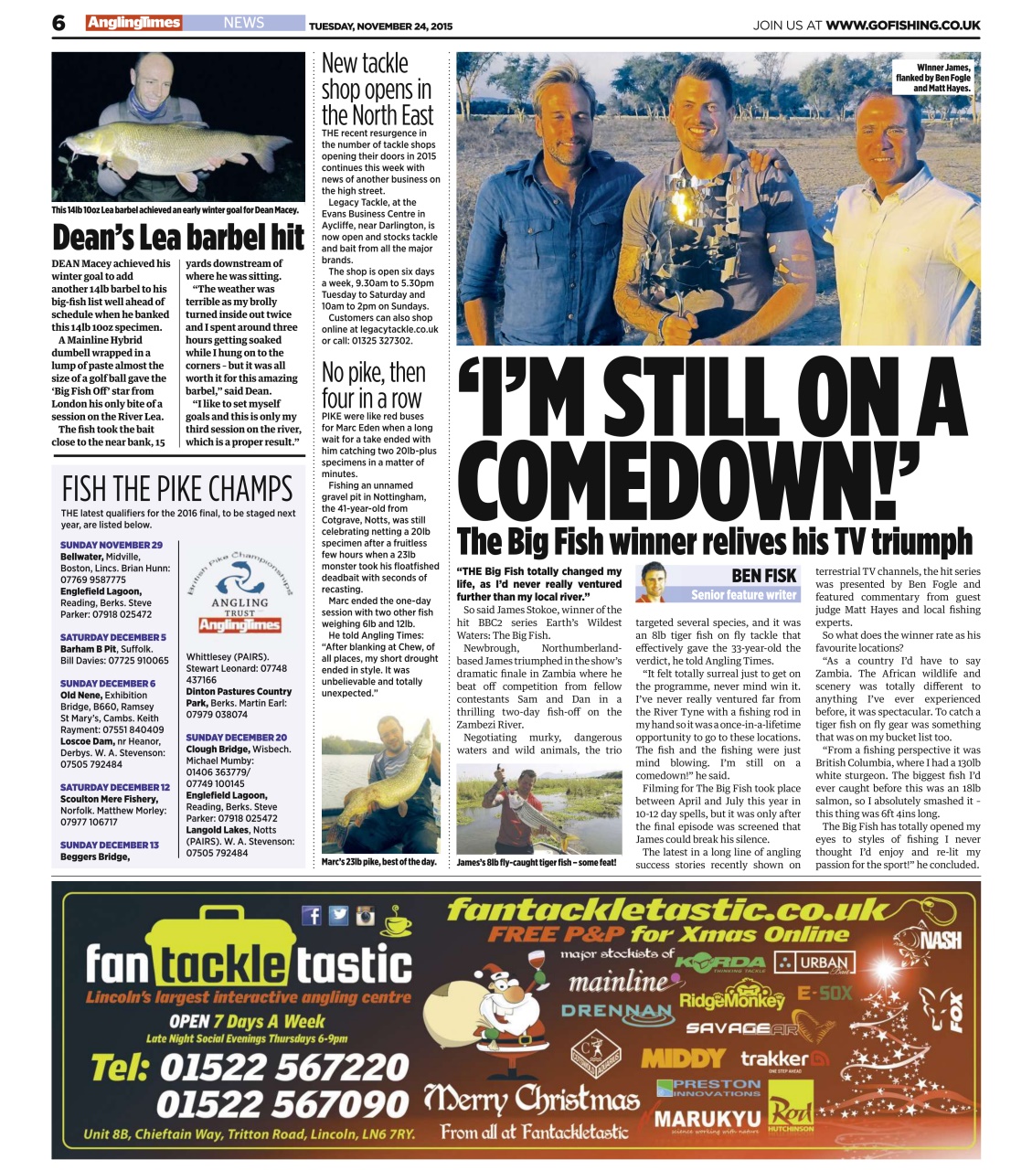 Angling Times Preview Pages