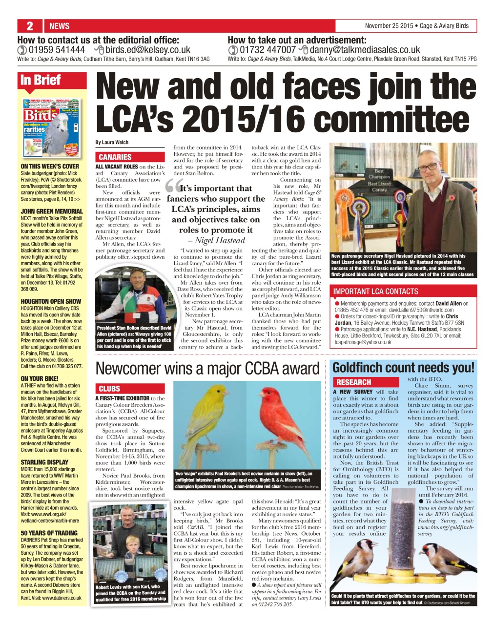 Cage & Aviary Birds Preview Pages