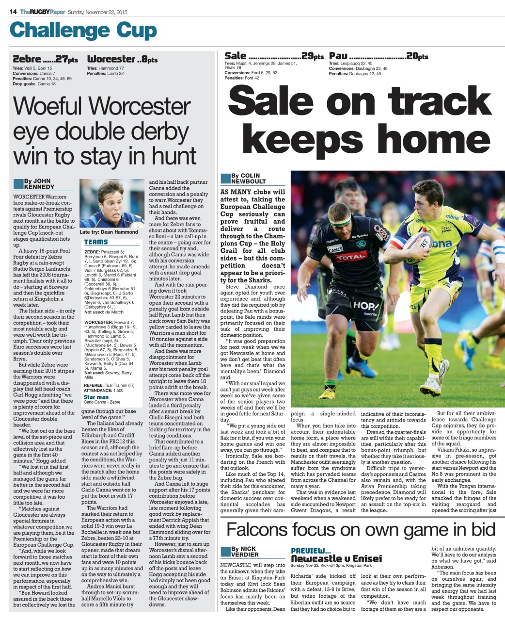 The Rugby Paper Preview Pages