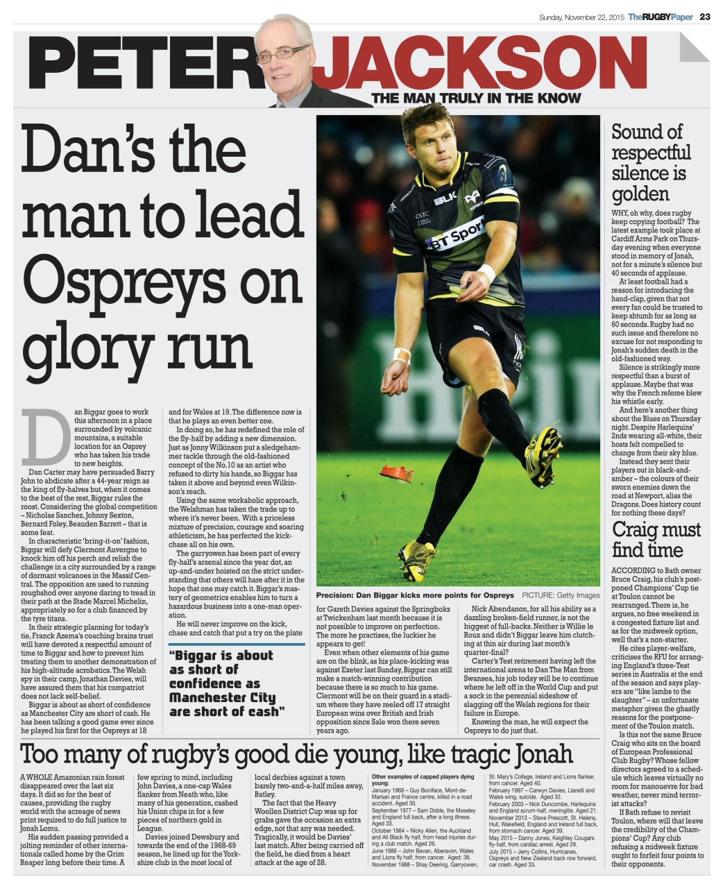 The Rugby Paper Preview Pages