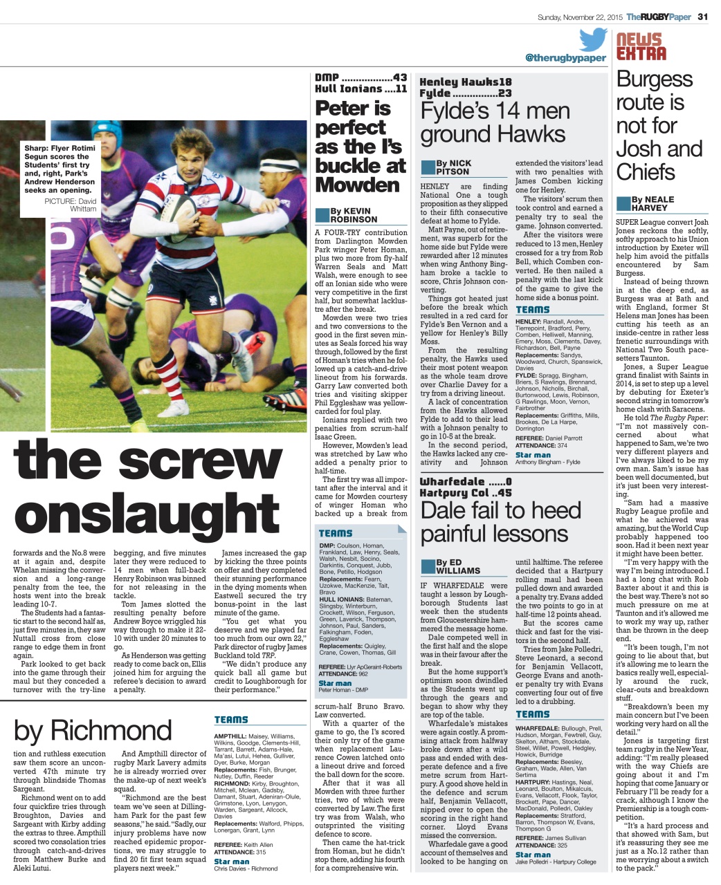 The Rugby Paper Preview Pages