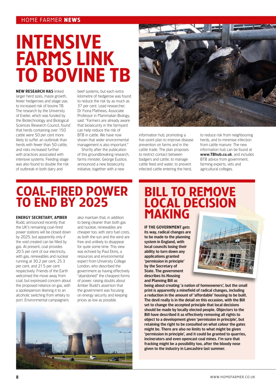 Home Farmer Magazine Preview Pages