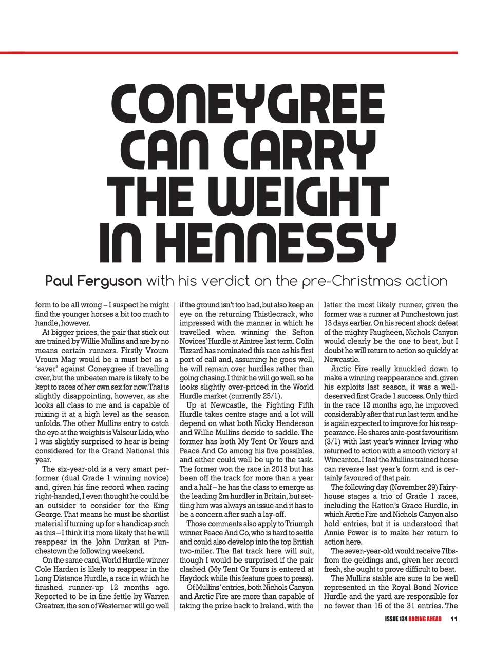 Racing Ahead Preview Pages