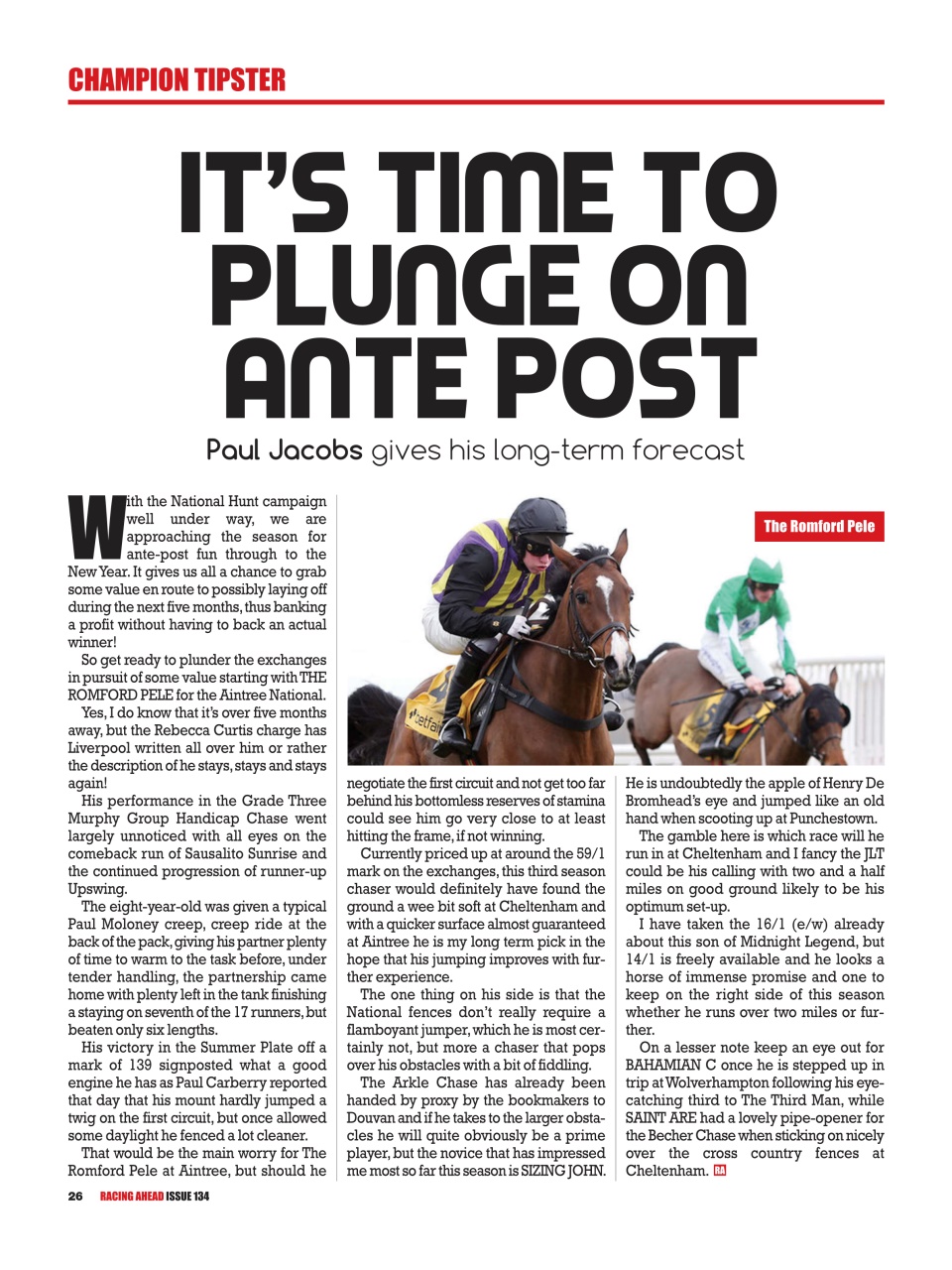 Racing Ahead Preview Pages