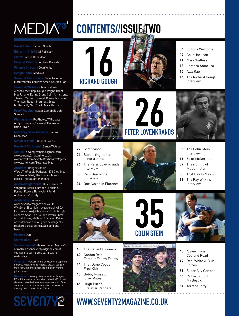 Seventy 2 Magazine Preview Pages