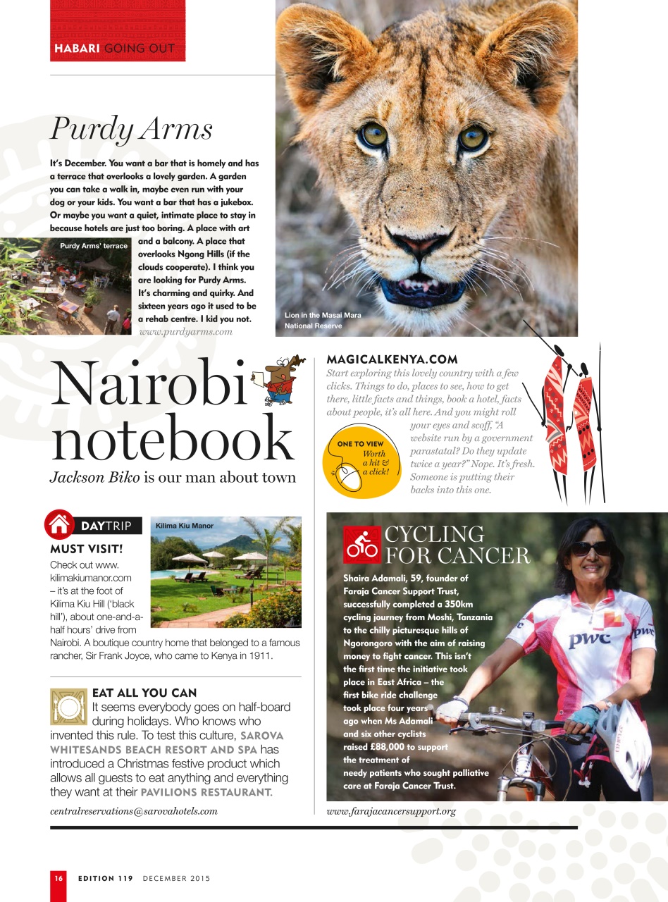 MSAFIRI – Kenya Airways Inflight Preview Pages