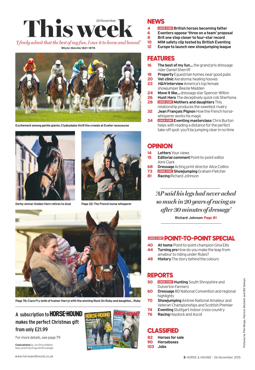 Horse & Hound Preview Pages