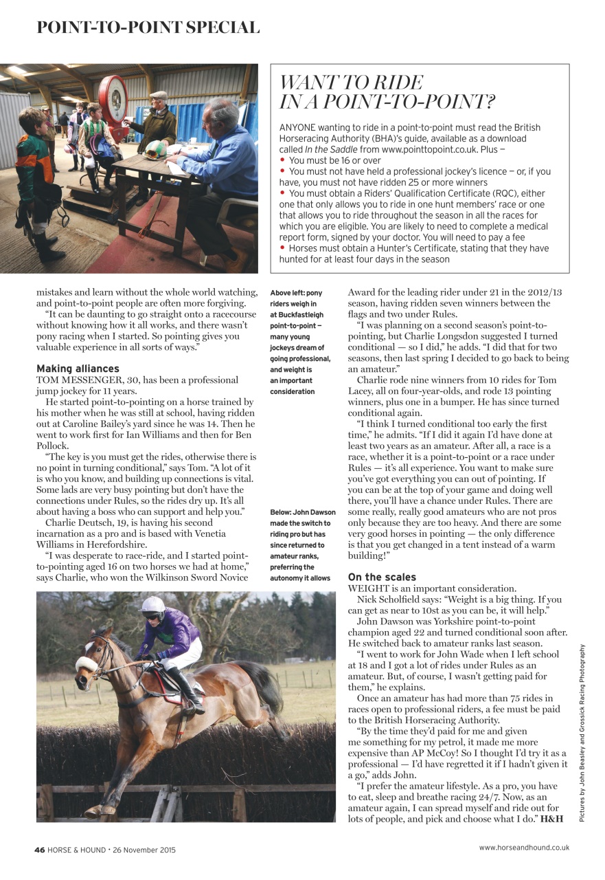 Horse & Hound Preview Pages
