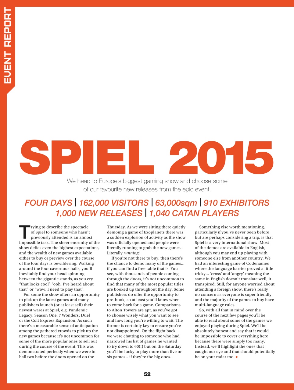 Tabletop Gaming Preview Pages